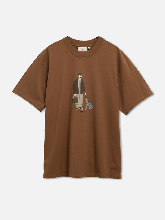 Barbour Oversized T-Shirt Fordyce für Herren Braun