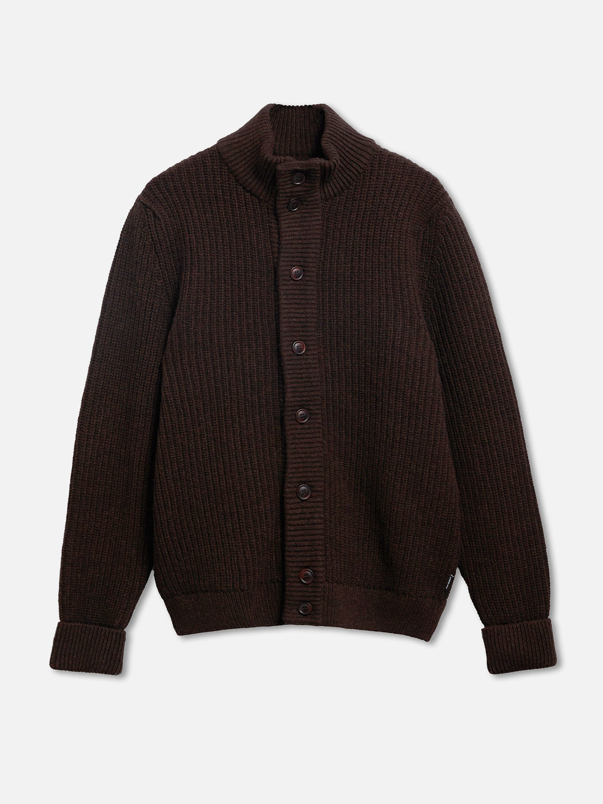 Barbour Cardigan Mordale aus Shetland-Wolle für Herren Dunkelbraun
