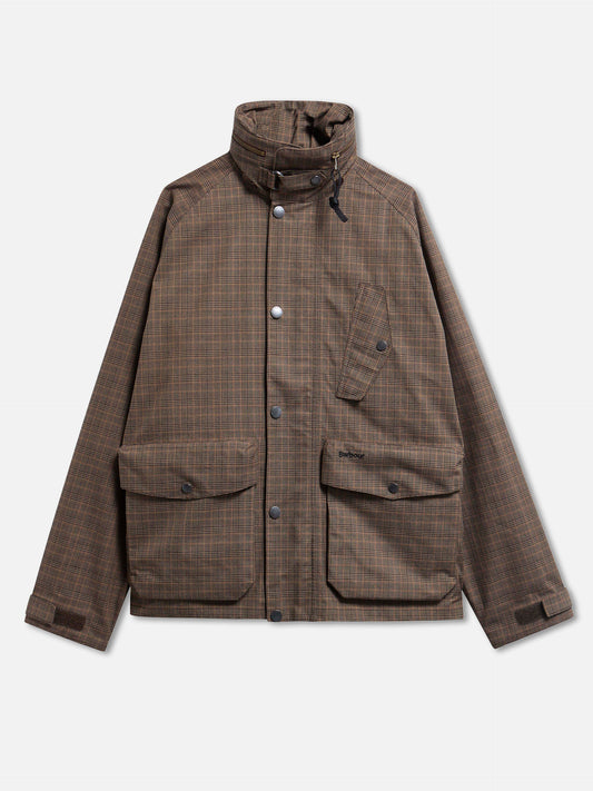 Barbour Wasserdichte Jacke Transport Ursula mit Kapuze Braun