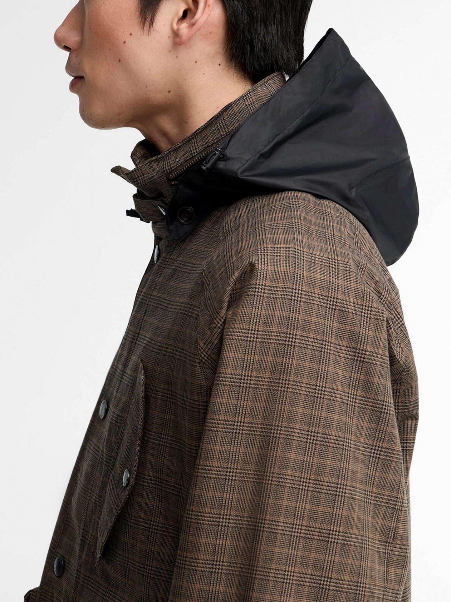 Barbour Wasserdichte Jacke Transport Ursula mit Kapuze Braun