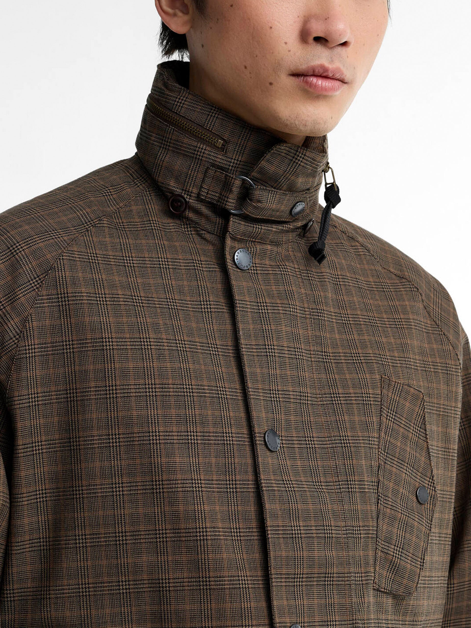 Barbour Wasserdichte Jacke Transport Ursula mit Kapuze Braun