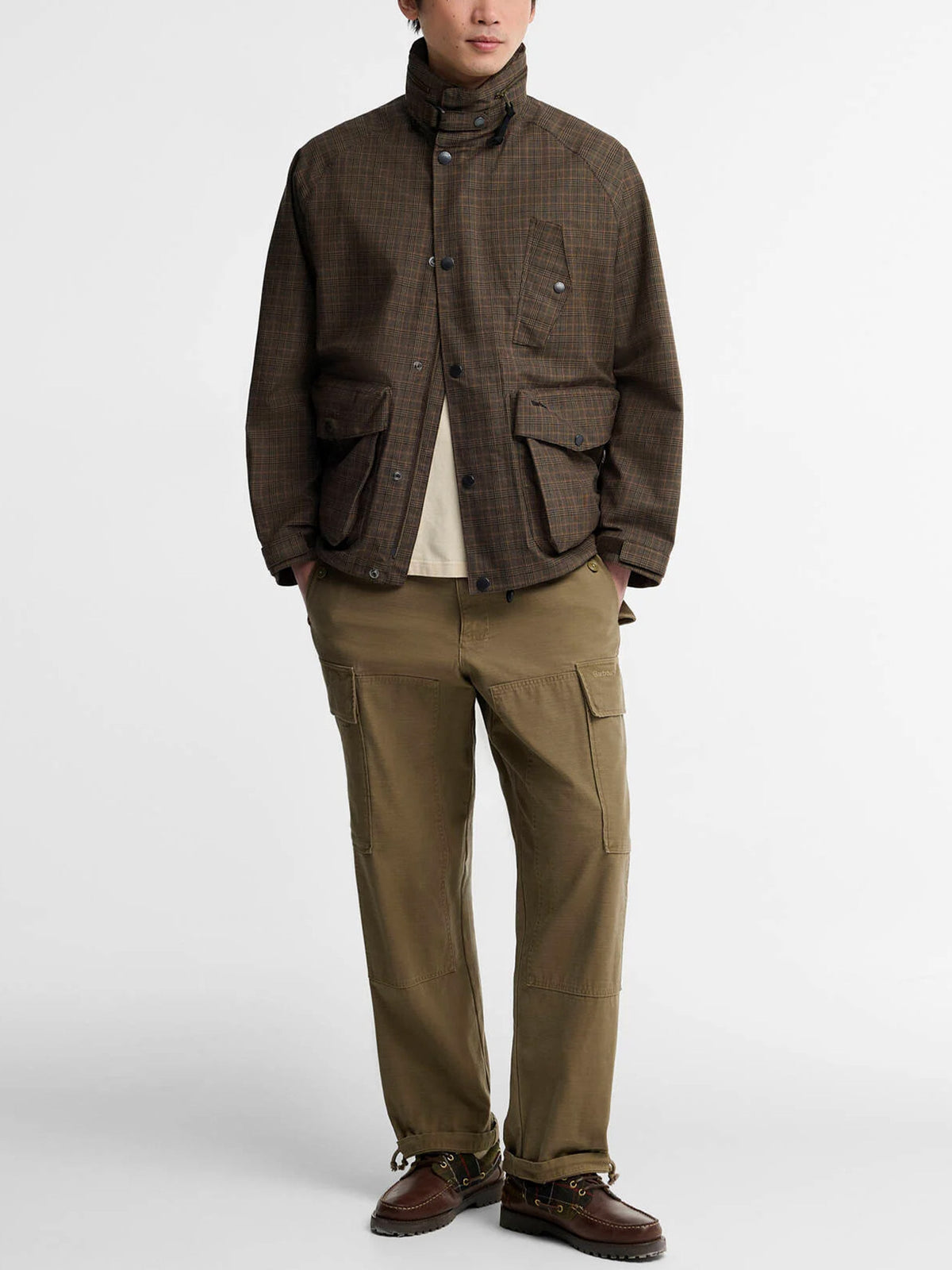 Barbour Wasserdichte Jacke Transport Ursula mit Kapuze Braun