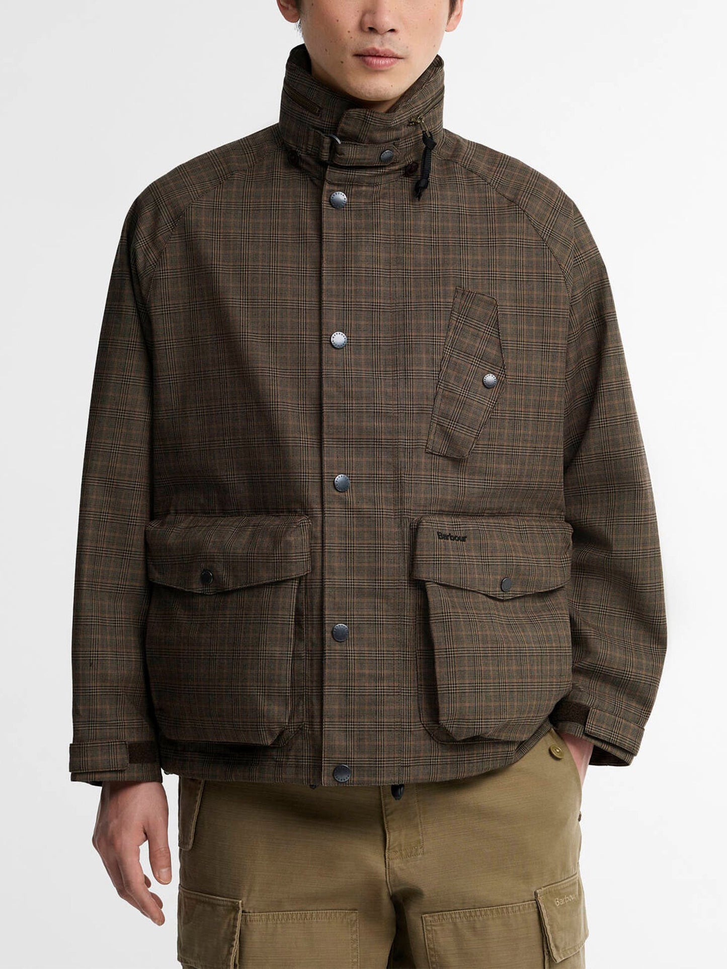 Barbour Wasserdichte Jacke Transport Ursula mit Kapuze Braun