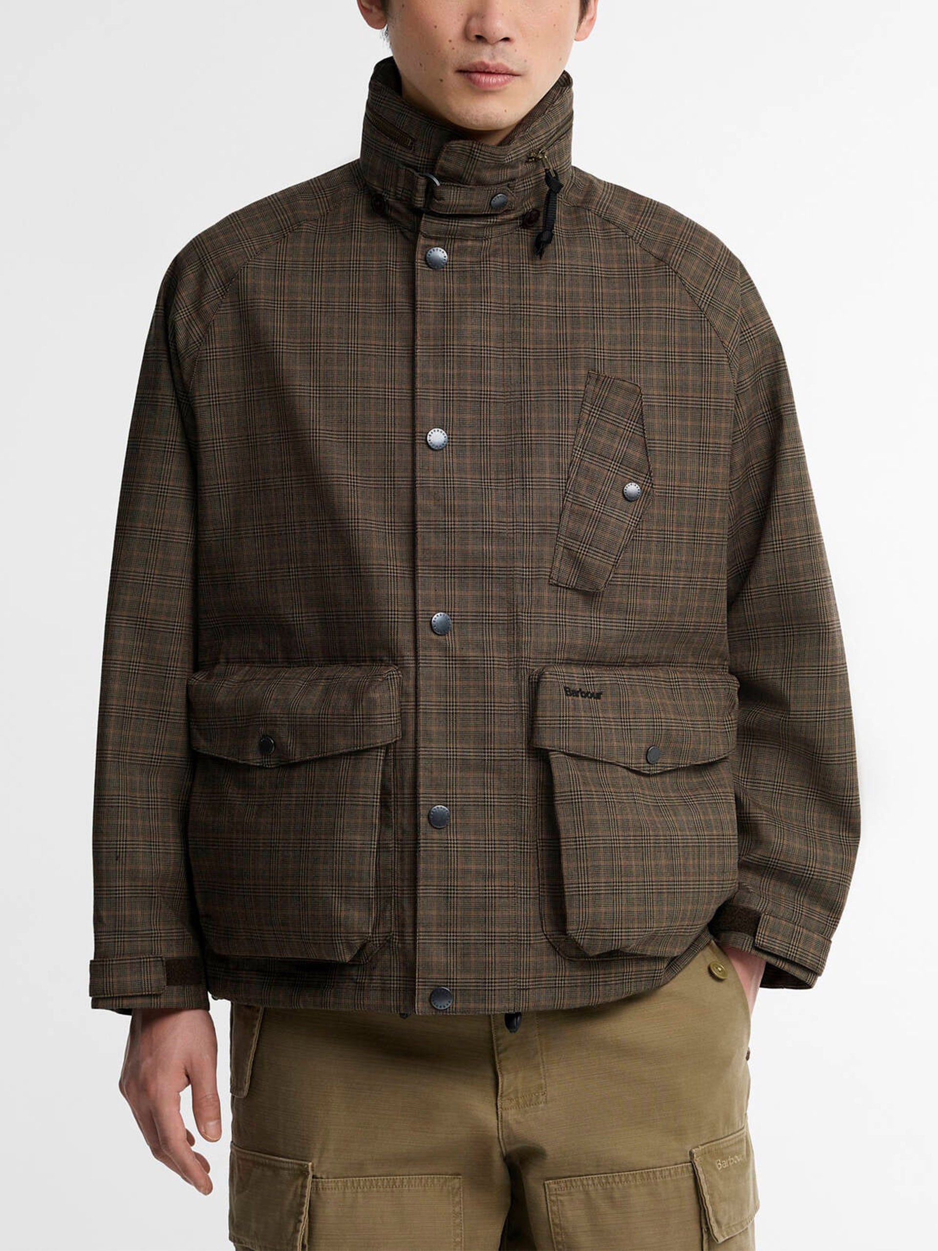 Barbour Wasserdichte Jacke Transport Ursula mit Kapuze Braun