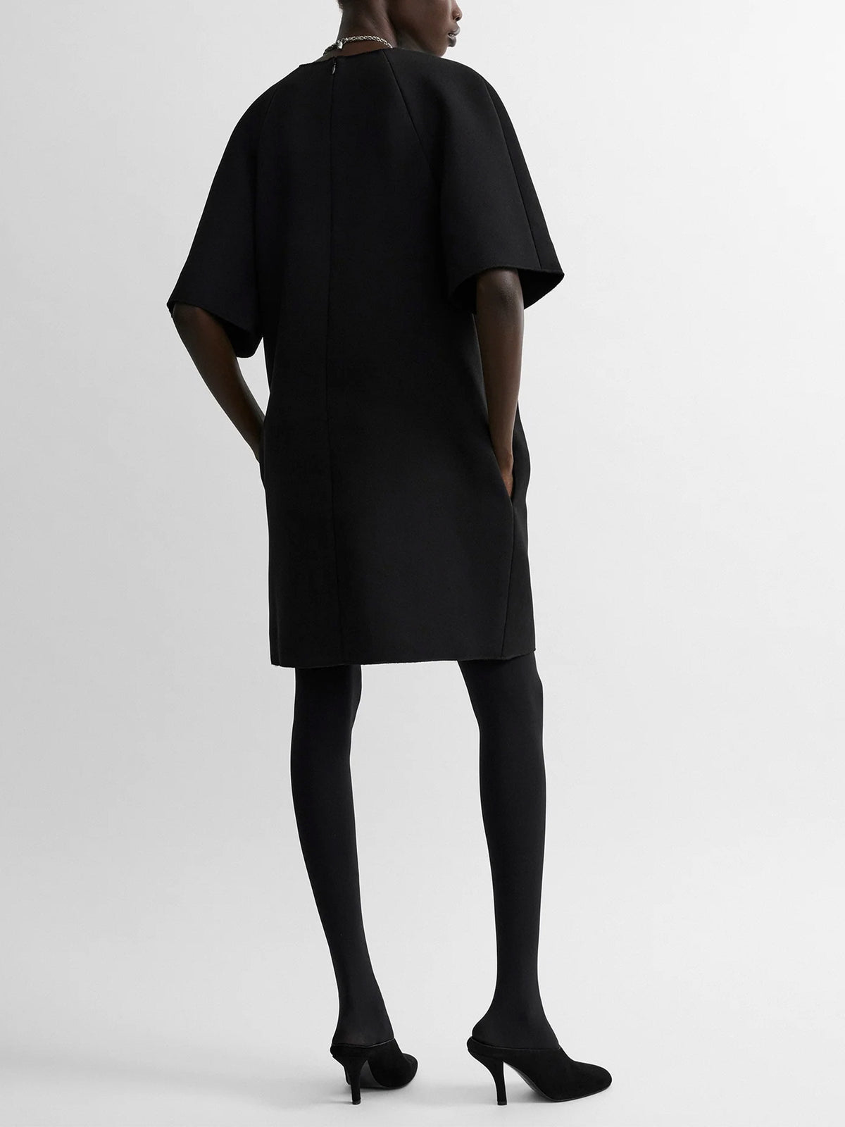Minikleid Cocoon aus Crêpe für Damen