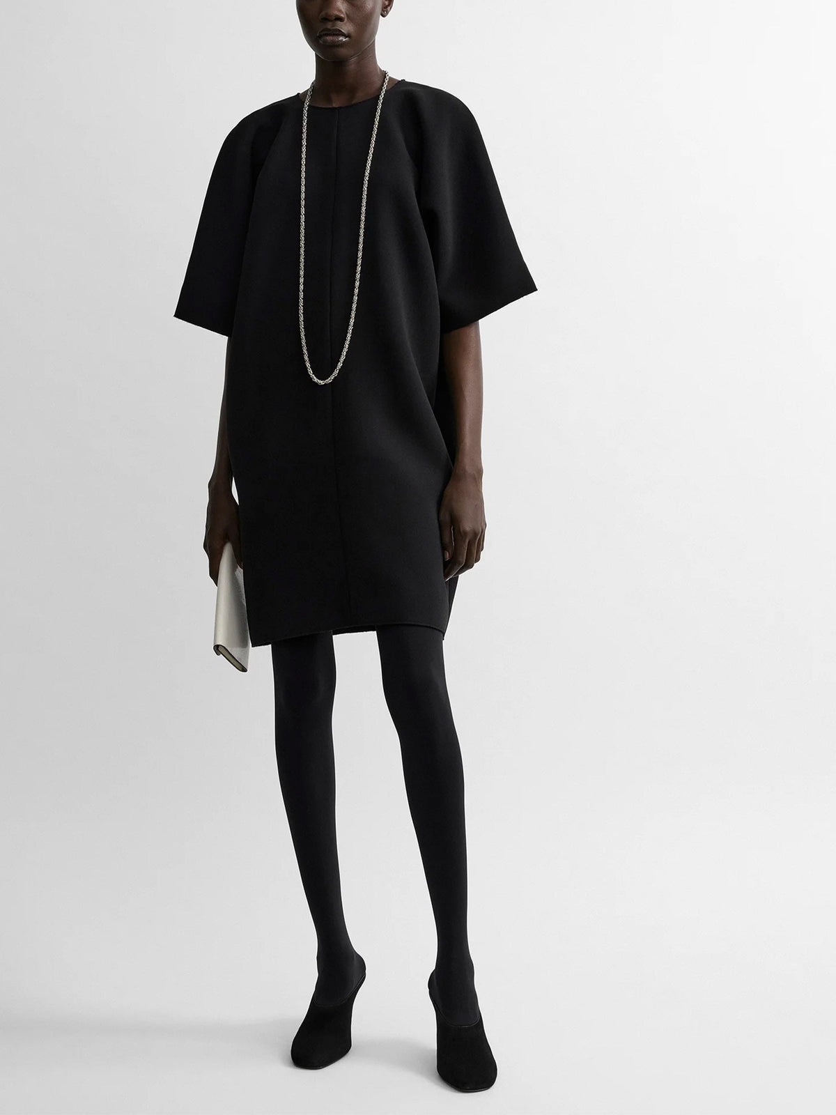 Minikleid Cocoon aus Crêpe für Damen
