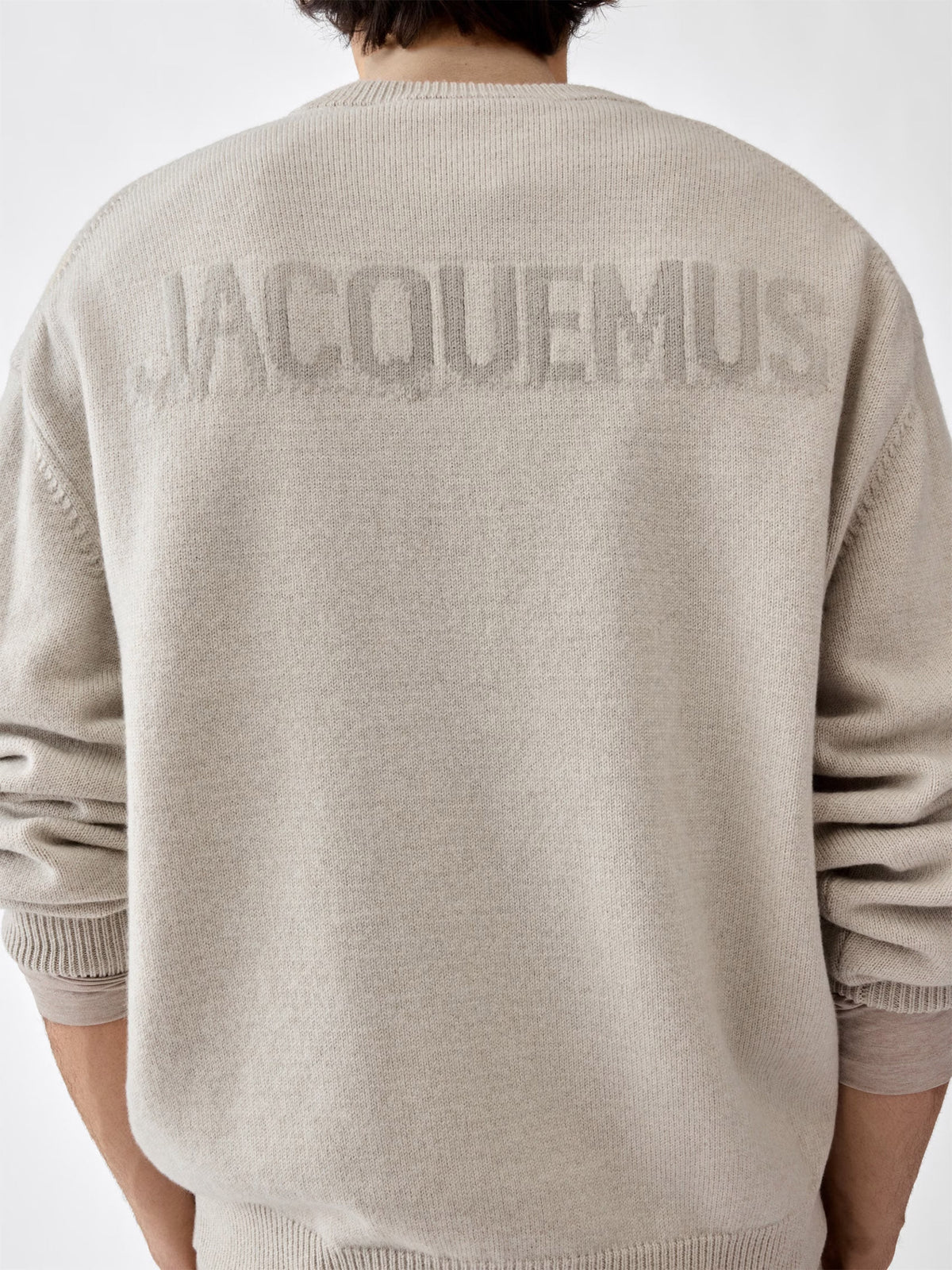 Jacquemus Pullover Moulin mit Logo-Jacquard für Herren Hellbeige