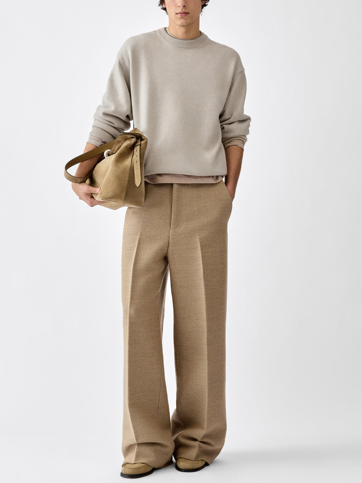 Jacquemus Pullover Moulin mit Logo-Jacquard für Herren Hellbeige