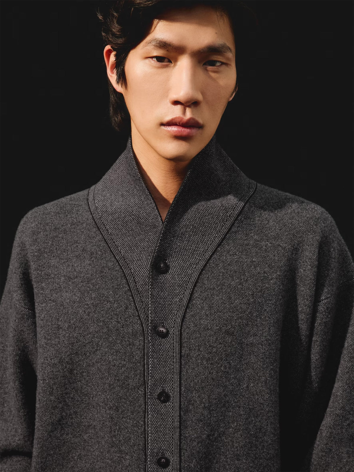 Jacquemus Cardigan Pelota aus Kaschmir-Mix für Herren Dunkelgrau