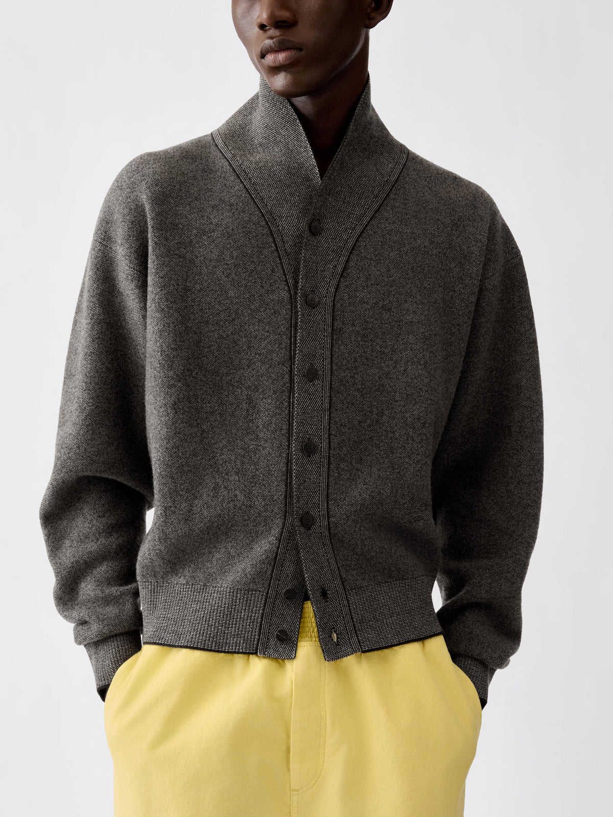 Jacquemus Cardigan Pelota aus Kaschmir-Mix für Herren Dunkelgrau