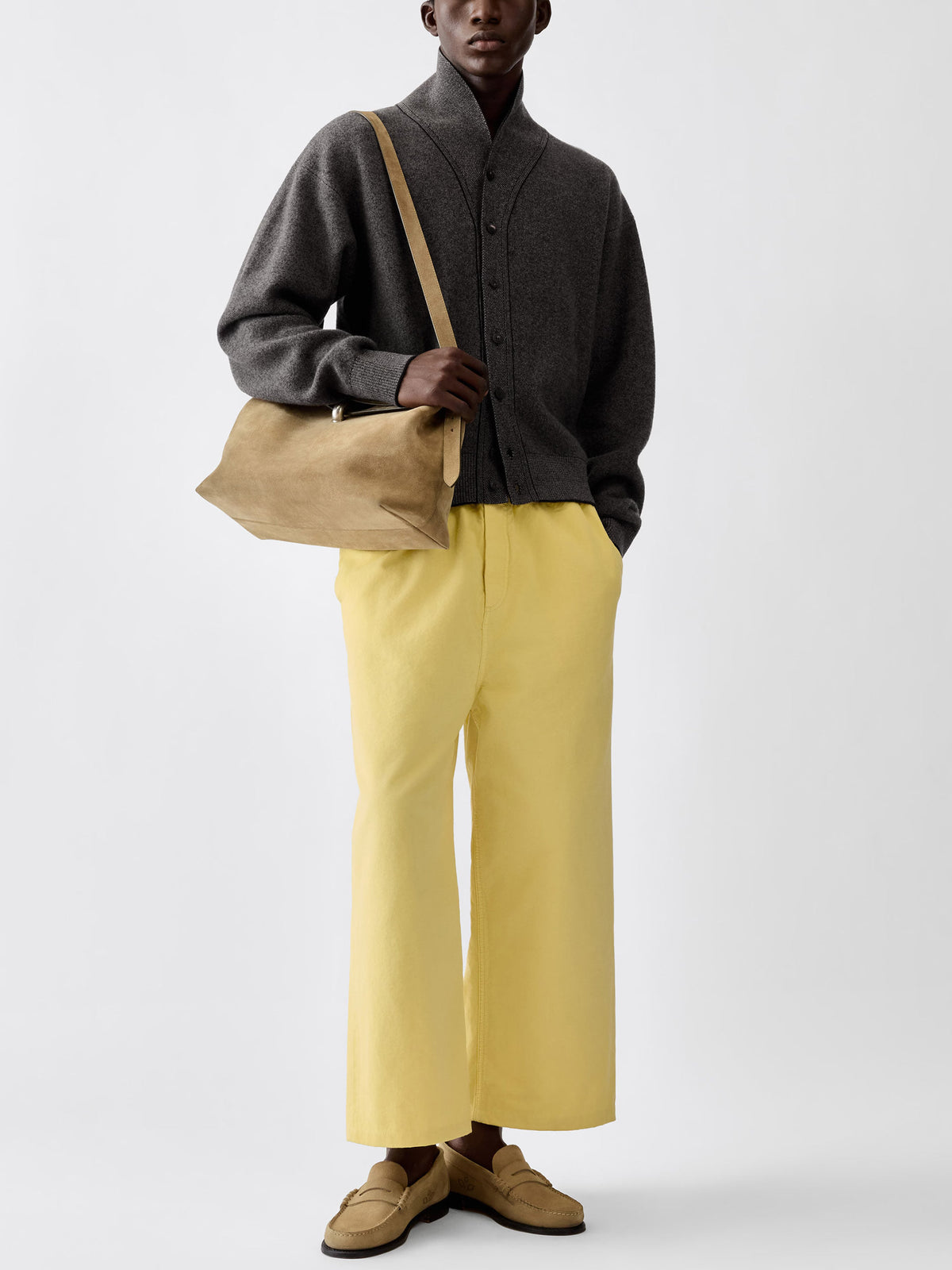 Jacquemus Cardigan Pelota aus Kaschmir-Mix für Herren Dunkelgrau