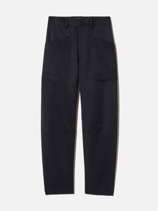 Nili lotan Barrel-Leg Hose Shon aus Wolle für Damen Schwarz
