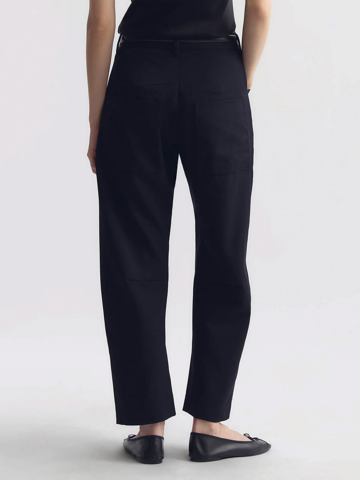 Nili lotan Barrel-Leg Hose Shon aus Wolle für Damen Schwarz
