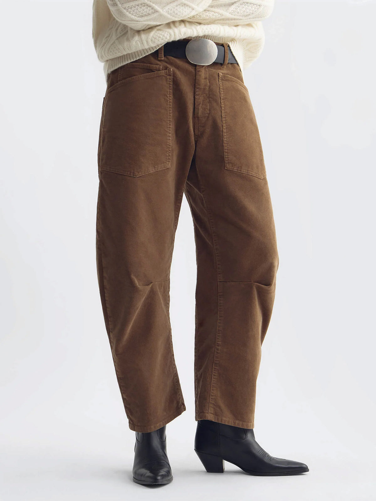 Nili lotan Barrel-Leg Cordhose Shon für Damen Braun