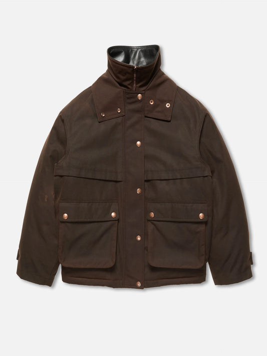 Acne studios Blouson-Jacke aus gewachstem Canvas für Damen Dunkelbraun