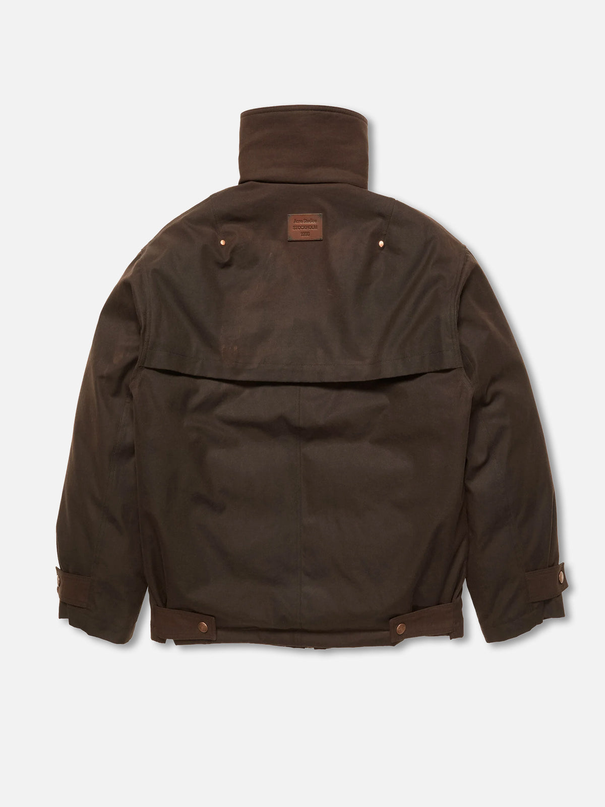 Acne studios Blouson-Jacke aus gewachstem Canvas für Damen Dunkelbraun