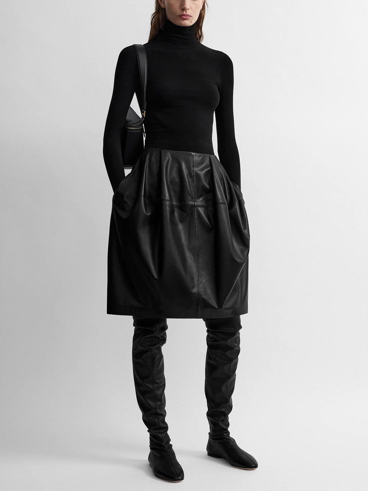 Toteme Rollkragenshirt aus Compact Jersey für Damen Schwarz