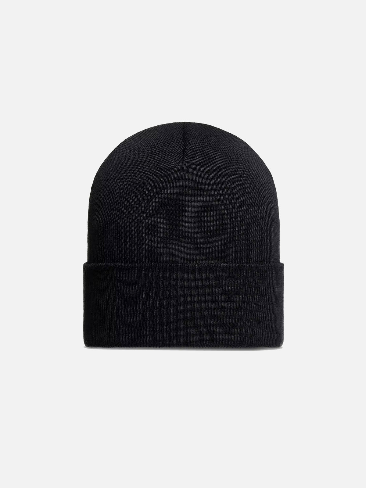Moncler grenoble Mütze aus Wolle mit Logo-Aufnäher Schwarz