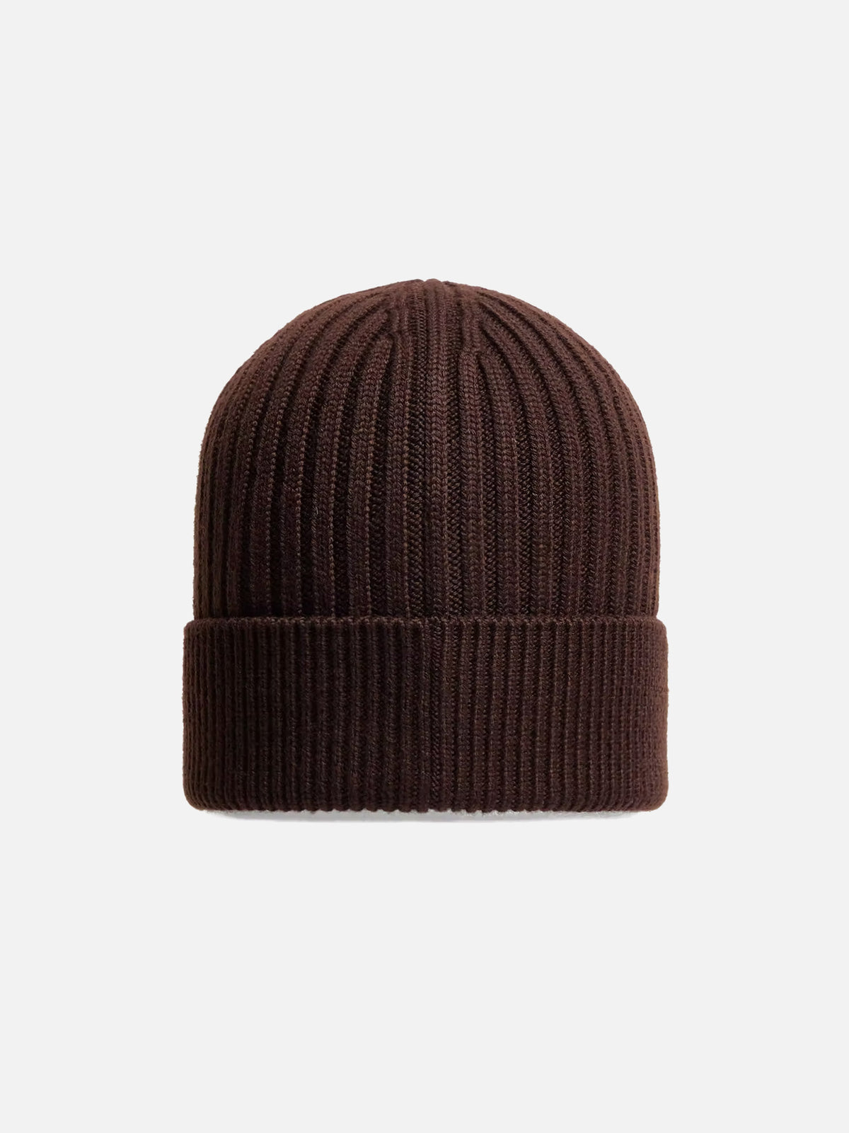 Moncler Grenoble – Mütze aus Rippstrick mit Logo-Aufnäher Braun - Brown