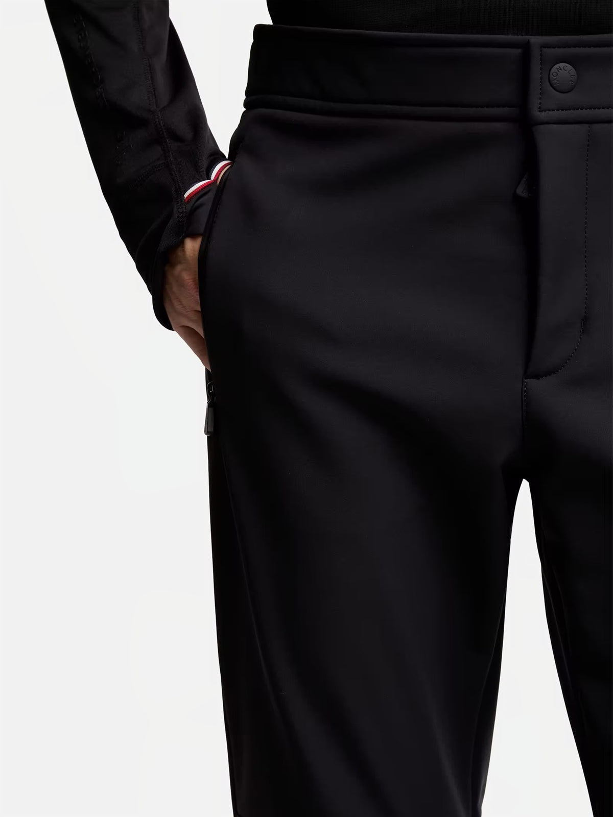 Moncler grenoble Skihose mit Logo-Detail für Herren Schwarz