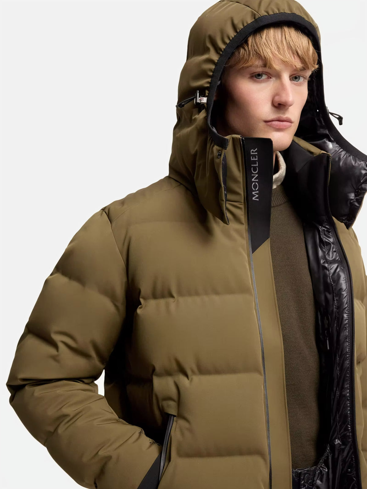 Moncler Grenoble – Daunen-Skijacke Montgetech für Herren Oliv-Braun - Olive