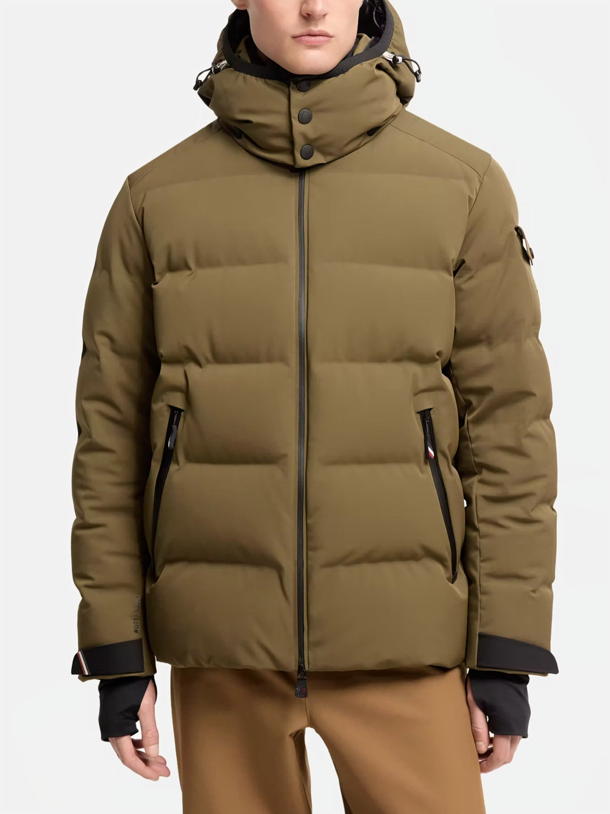 Moncler Grenoble – Daunen-Skijacke Montgetech für Herren Oliv-Braun - Olive
