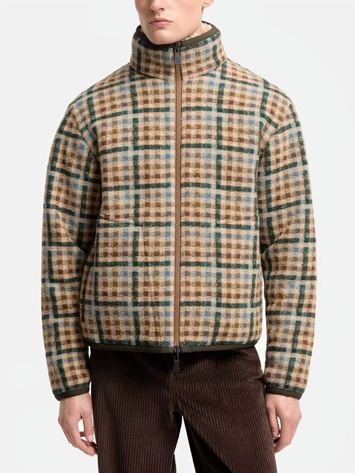 Moncler grenoble Wendbare Teddy-Jacke für Herren Beige