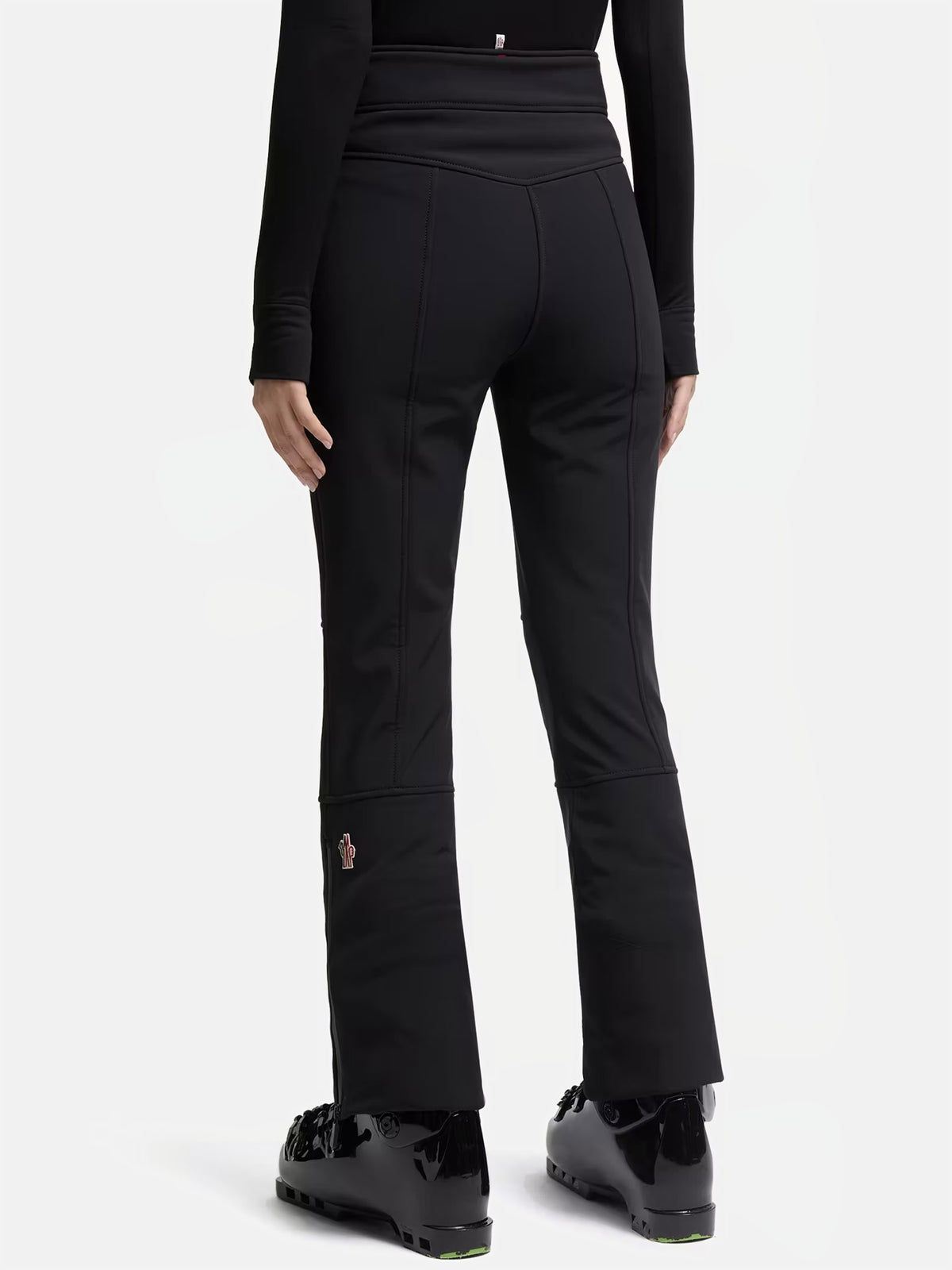 Moncler grenoble Skihose aus Stretch-Popeline für Damen Schwarz