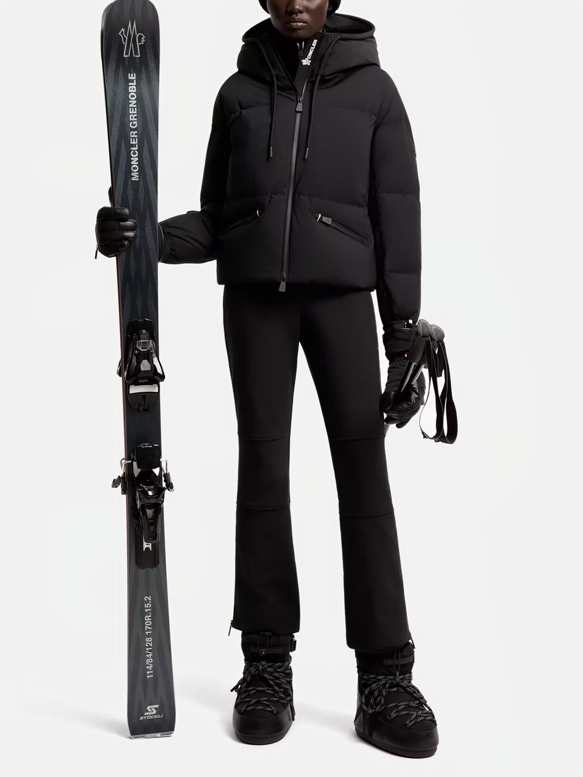 Moncler grenoble Daunen-Skijacke Allesaz für Damen Schwarz