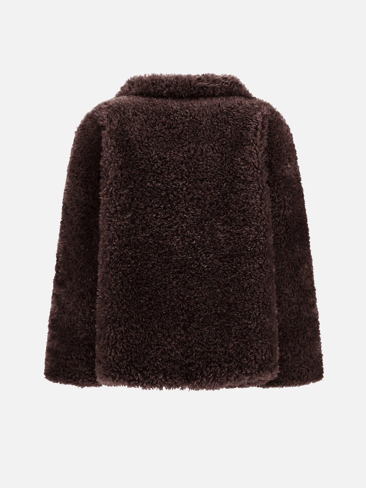 Herno Kurze Teddy-Jacke aus Kunstpelz für Damen Dunkelbraun