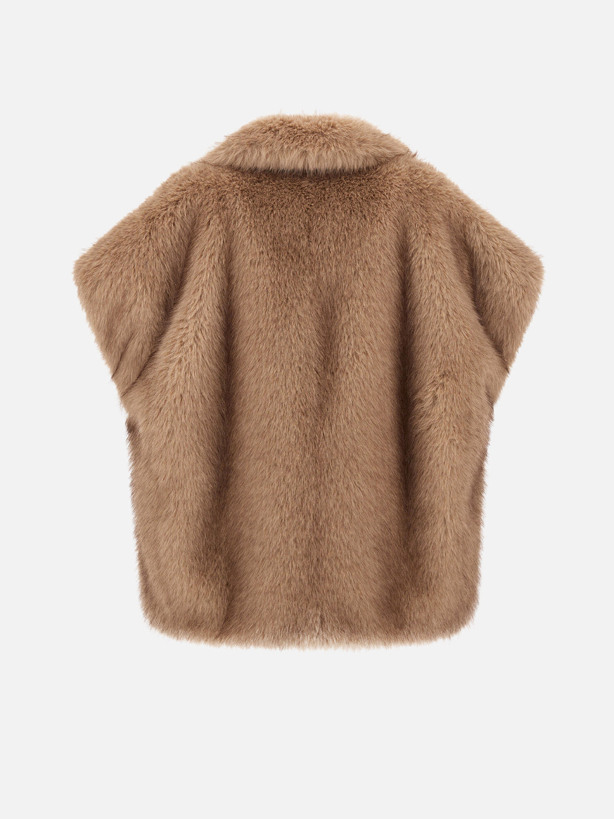 Herno Oversized-Weste aus Kunstpelz für Damen Beige
