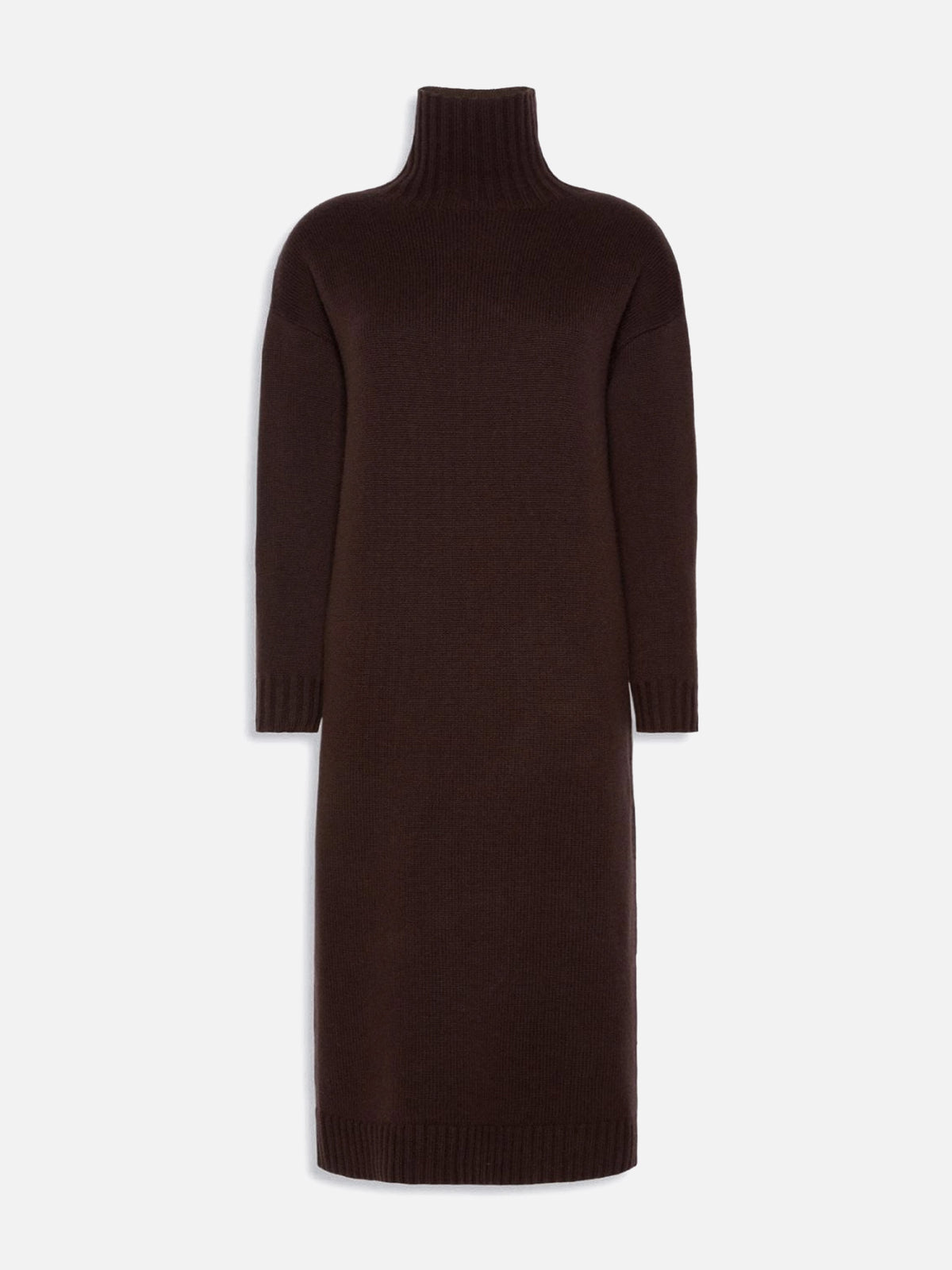 Max mara Strickkleid mit Rollkragen für Damen Dunkelbraun