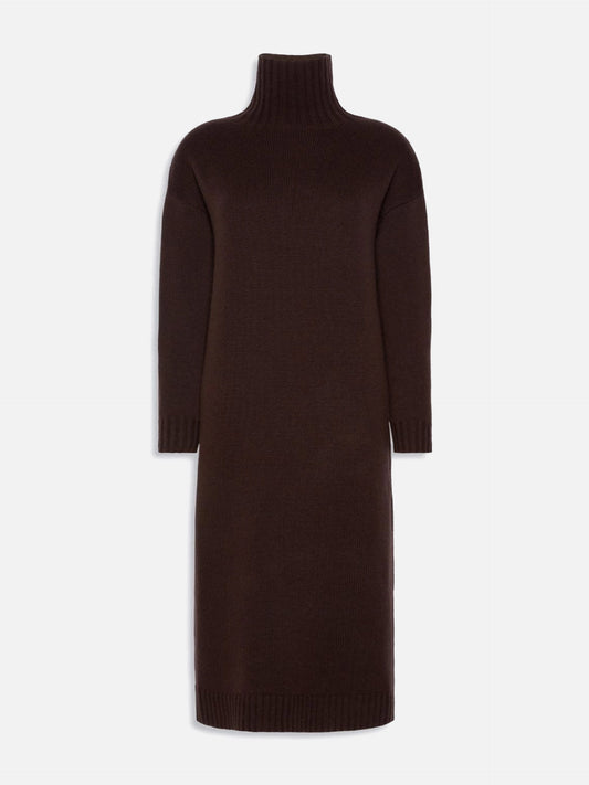 Max mara Strickkleid mit Rollkragen für Damen Dunkelbraun
