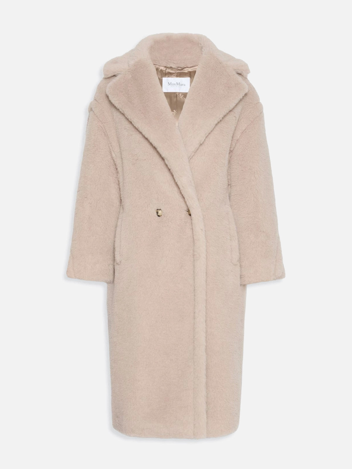 Max Mara – Tedgirl Icon Mantel aus Alpaka-Woll-Teddy für Damen Sand-Beige - Sand Beige