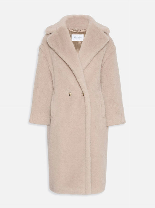 Max Mara – Tedgirl Icon Mantel aus Alpaka-Woll-Teddy für Damen Sand-Beige - Sand Beige
