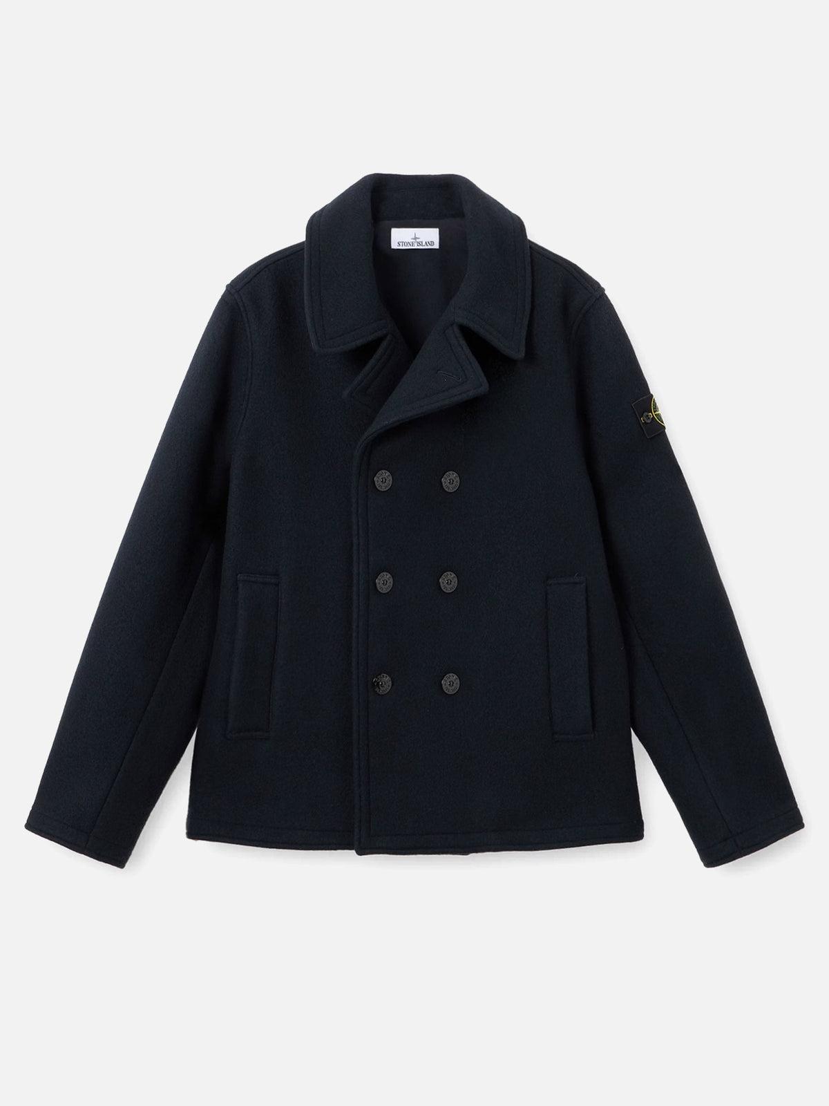 Stone island Peacoat aus Woll-Kaschmir-Mix für Herren Dunkelblau