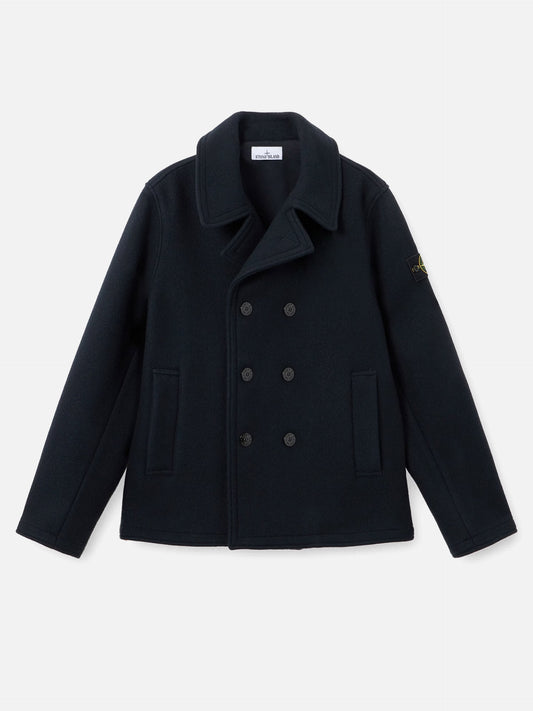 Stone island Peacoat aus Woll-Kaschmir-Mix für Herren Dunkelblau