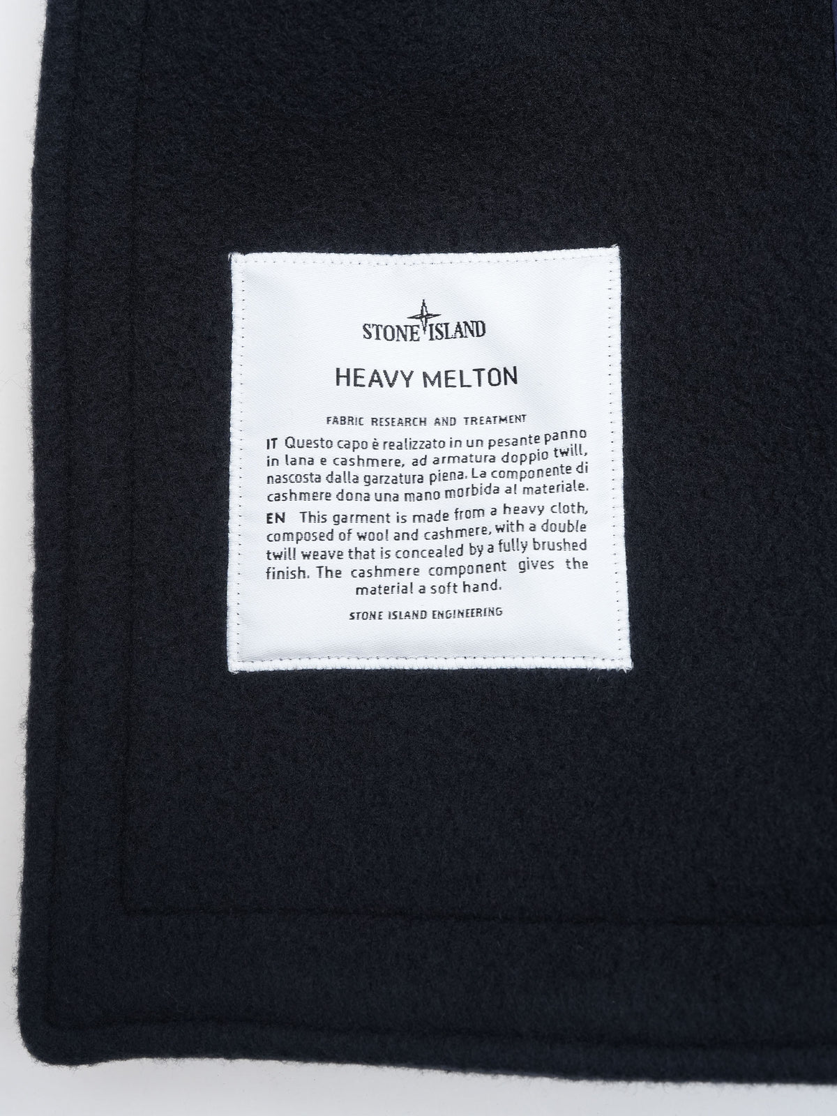 Stone island Peacoat aus Woll-Kaschmir-Mix für Herren Dunkelblau