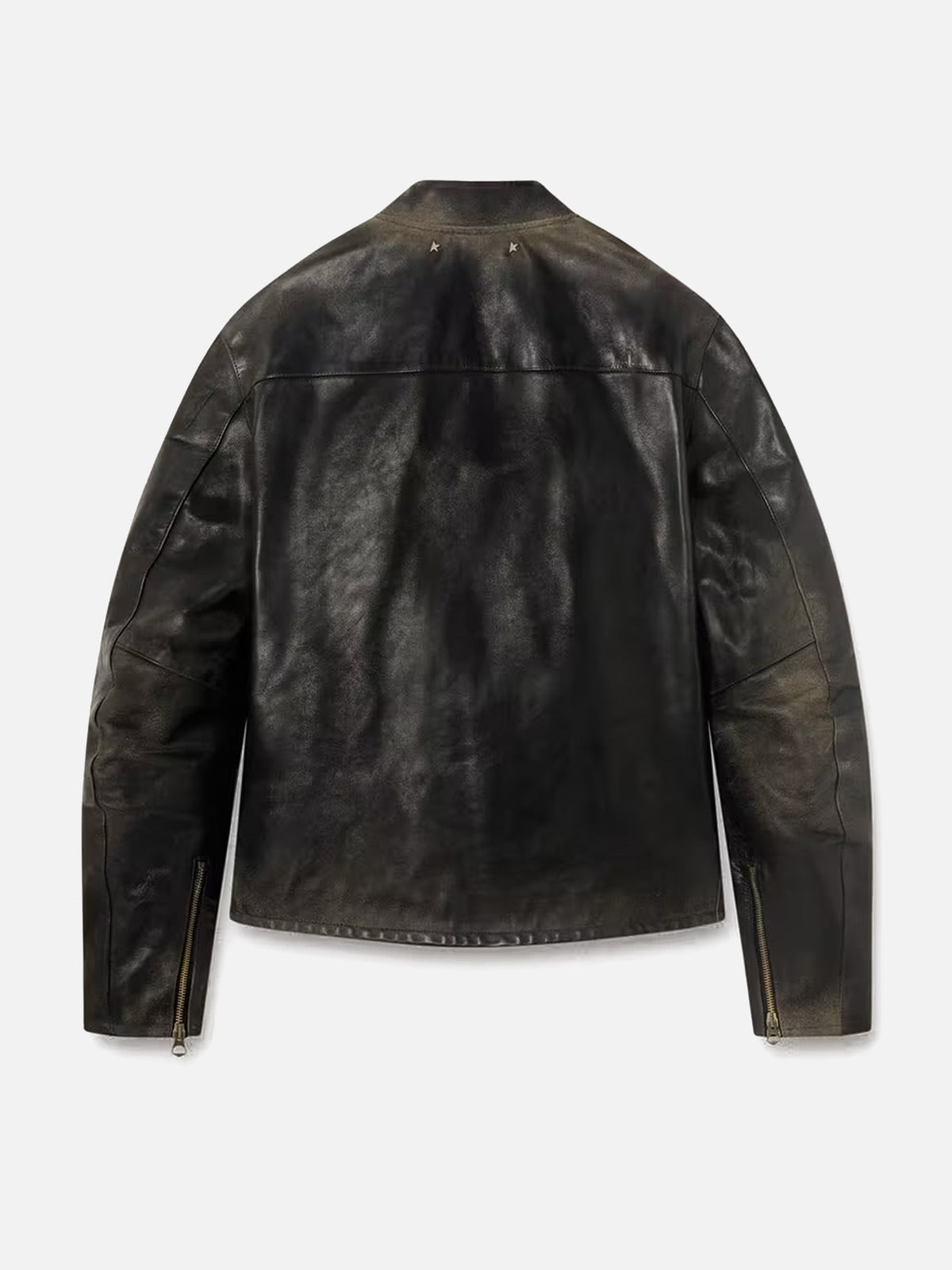 Golden goose Bikerjacke aus Leder für Herren Schwarz