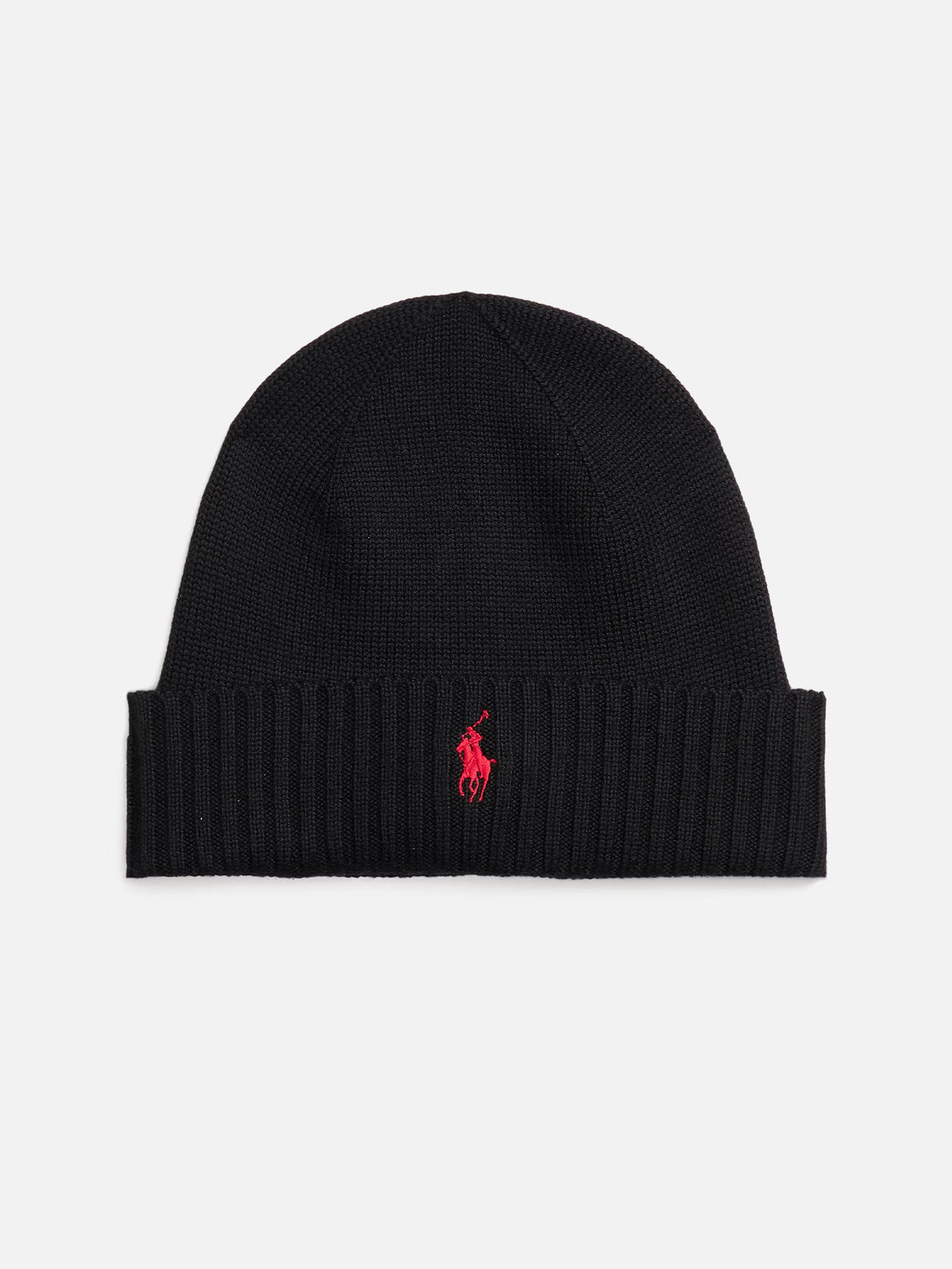 Polo Ralph Lauren – Wollmütze mit Logo-Stickerei Polo-Schwarz - Polo Black