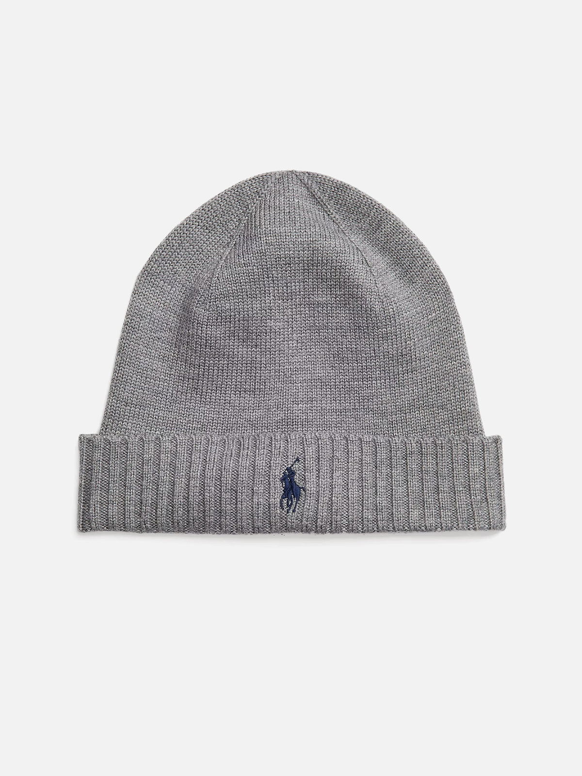 Polo Ralph Lauren – Wollmütze mit Logo-Stickerei Grau - Grey