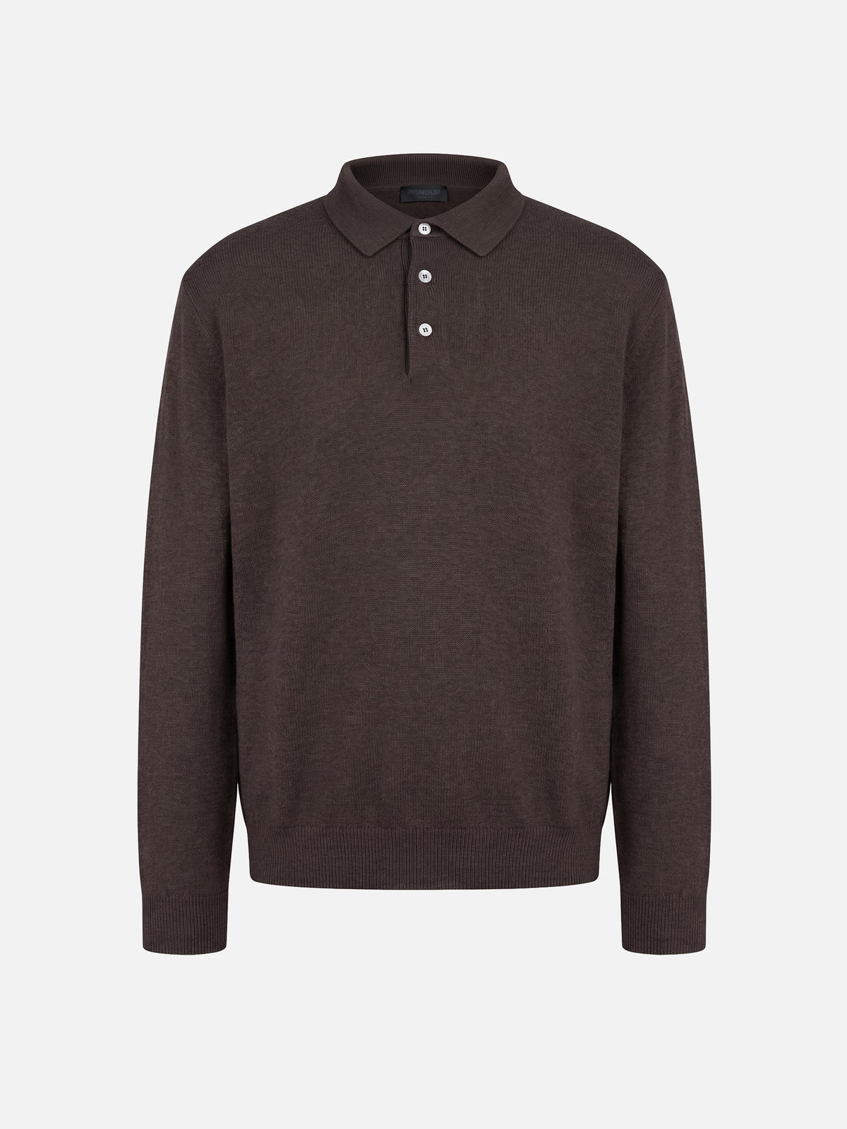 Dondup – Polopullover aus Kaschmir und Seide für Herren Dunkelbraun - Dark Brown