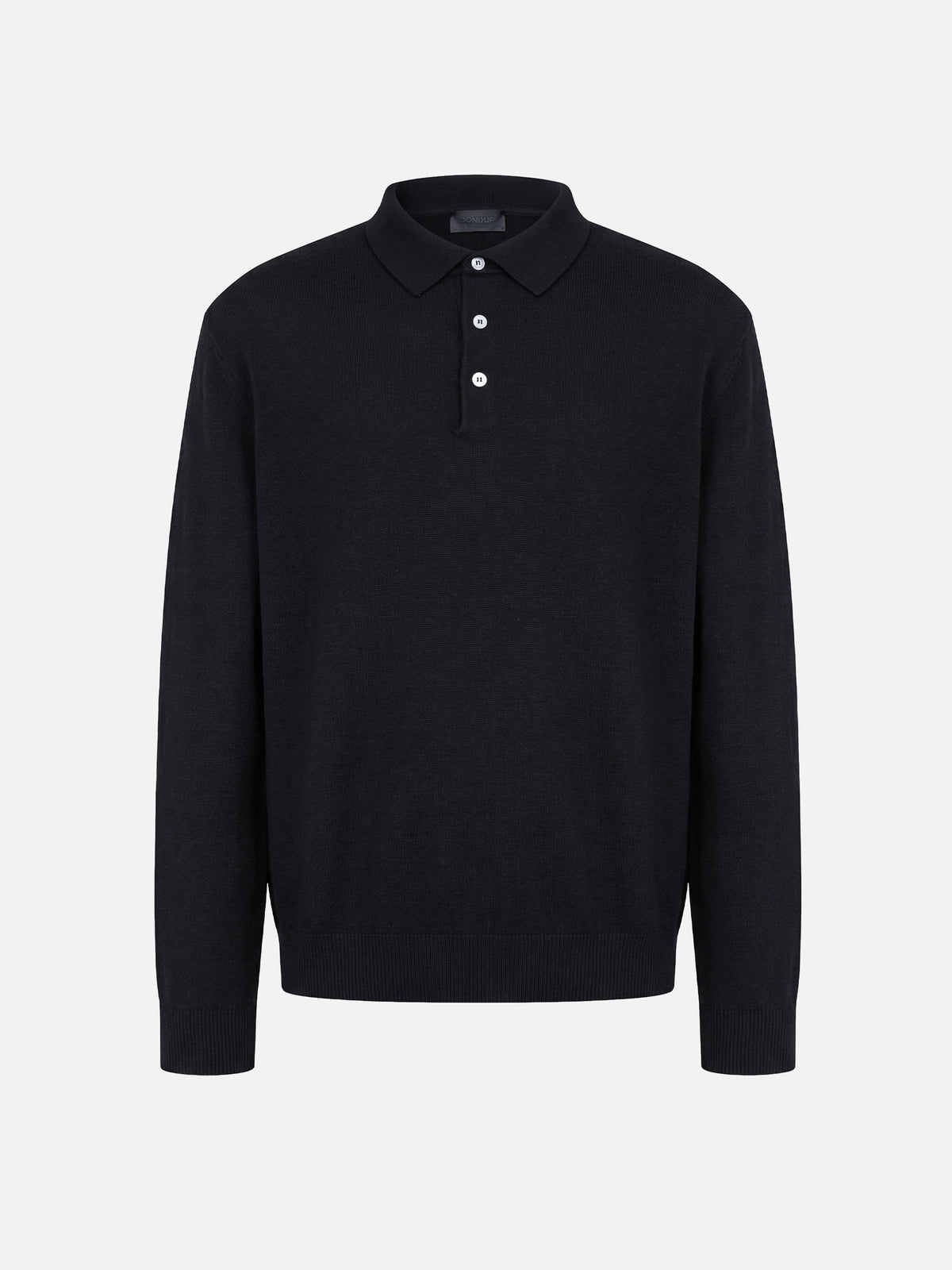 Dondup – Polopullover aus Kaschmir und Seide für Herren Schwarz - Black