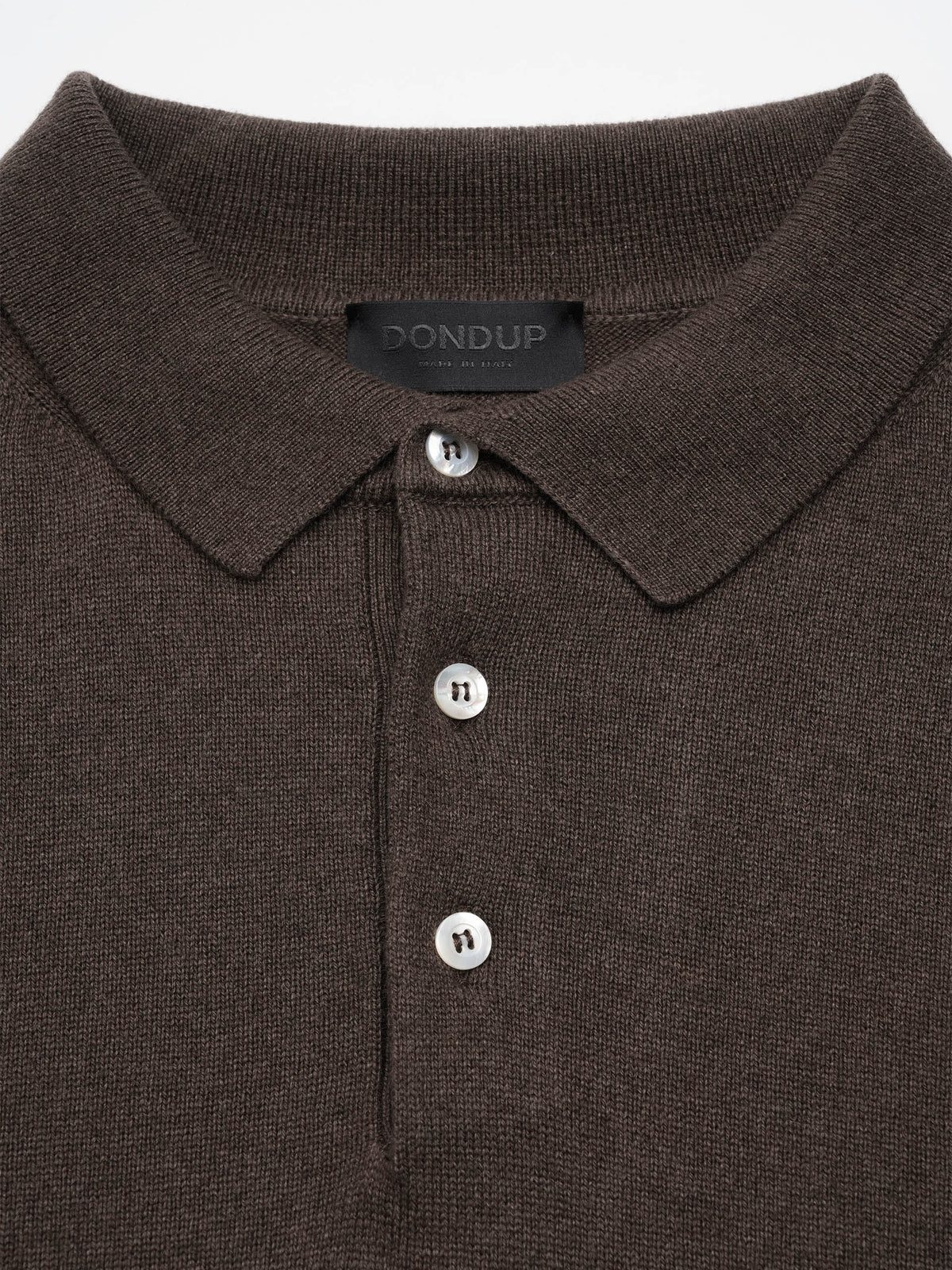 Dondup – Polopullover aus Kaschmir und Seide für Herren Dunkelbraun - Dark Brown