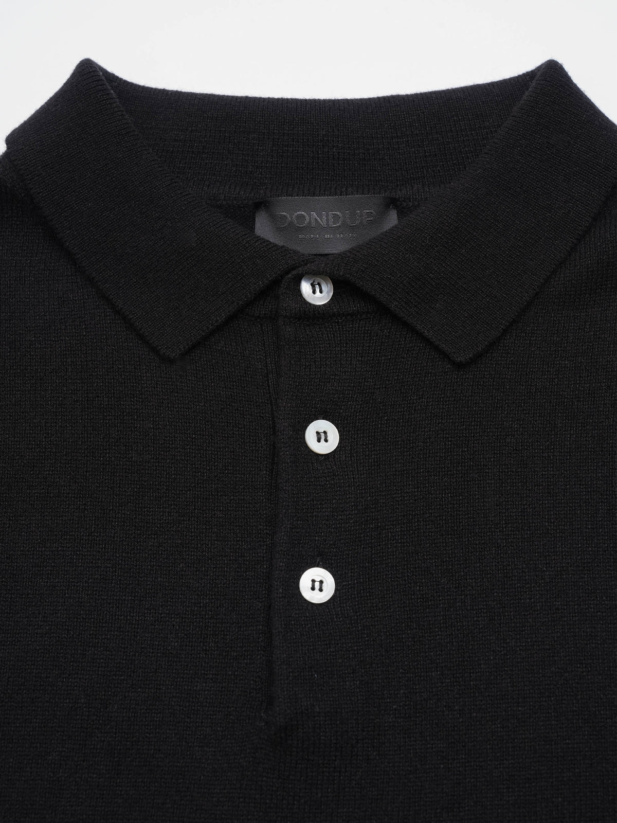 Dondup – Polopullover aus Kaschmir und Seide für Herren Schwarz - Black