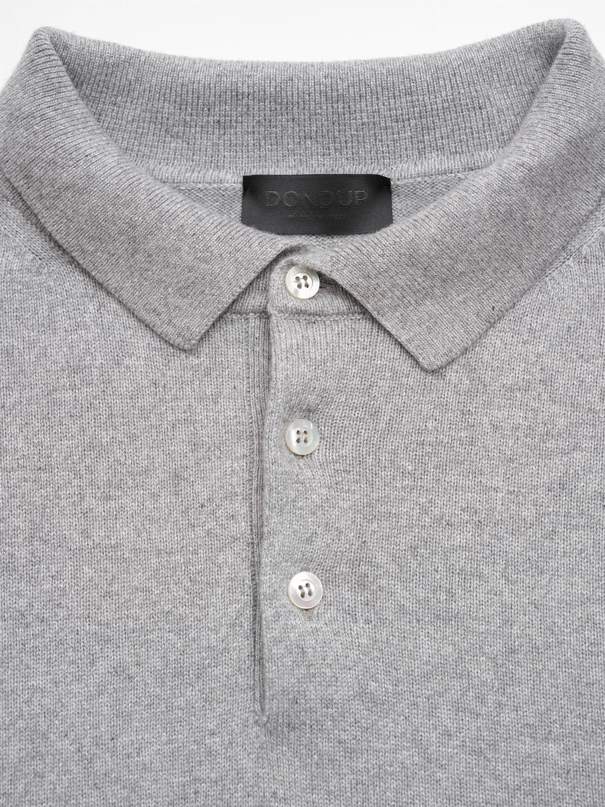 Dondup – Polopullover aus Kaschmir und Seide für Herren Hellgrau - Light Grey