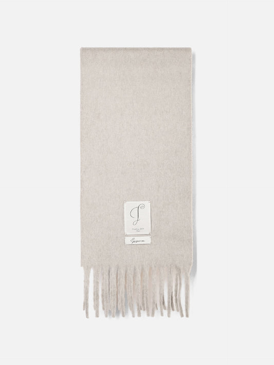 Jacquemus Schal Cavallo aus Wolle und Kaschmir Hellbeige