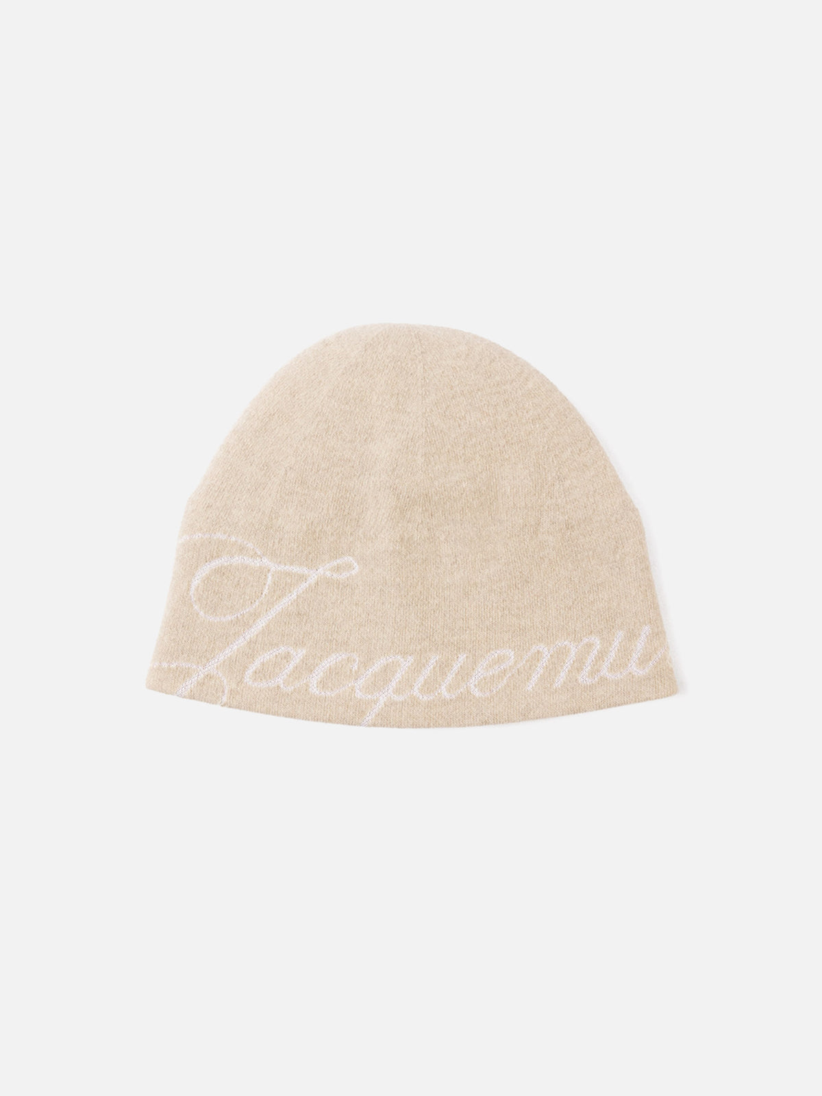 Jacquemus Mütze Atelier aus Wolle und Kaschmir Hellbeige