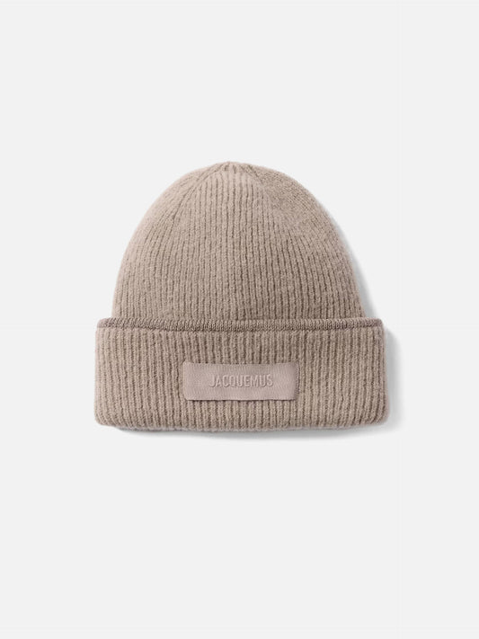 Jacquemus – Mütze Gros Grain mit Logo Beige