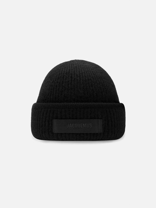 Jacquemus – Mütze Gros Grain mit Logo Schwarz - Black